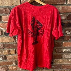 The Lobster Trap Asheville North Carolina Red Short Sleeve T-Shirt Size Large